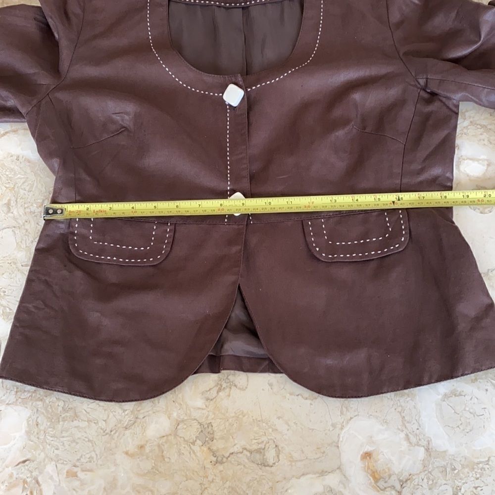 Vex Collection Brown Cotton Light Jacket/Top - Picture 10 of 13